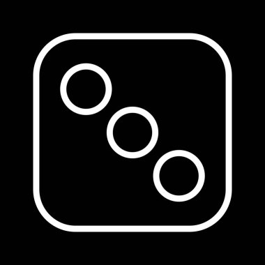 Vektör zar üç simge