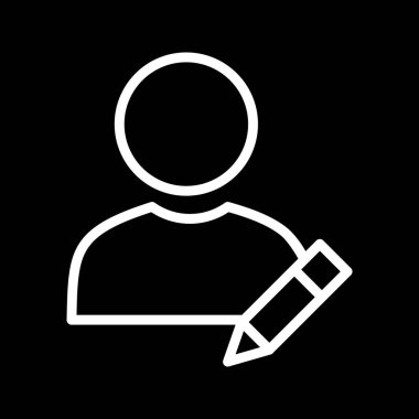 Vektör düzenleme profili simgesinin