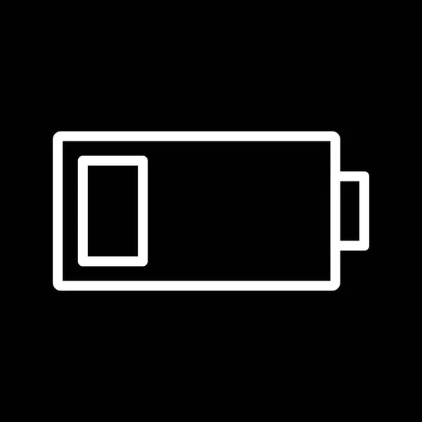 Icon for vektorlavt batteri – stockvektor