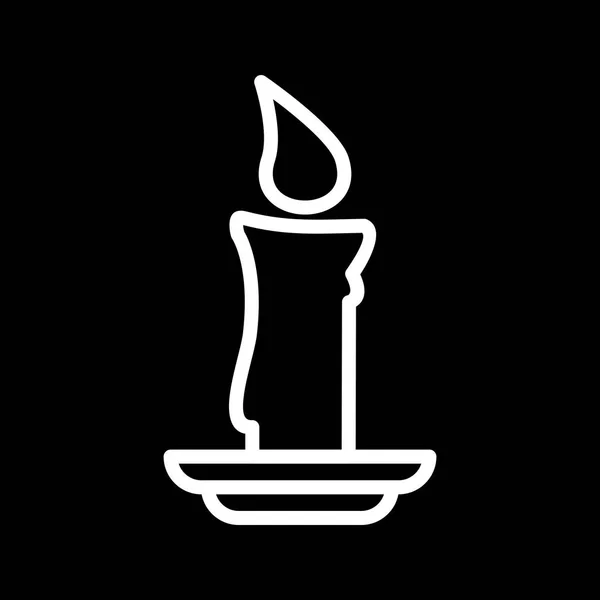 Icona della candela vettoriale — Vettoriale Stock
