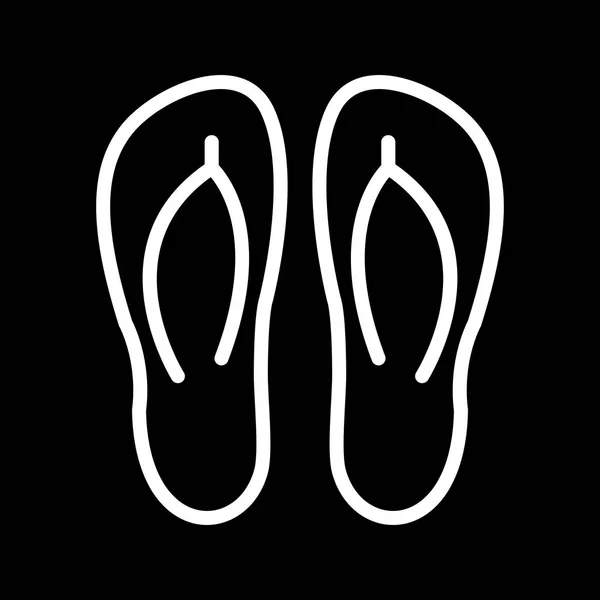Vektorové ikony pantofle — Stockový vektor