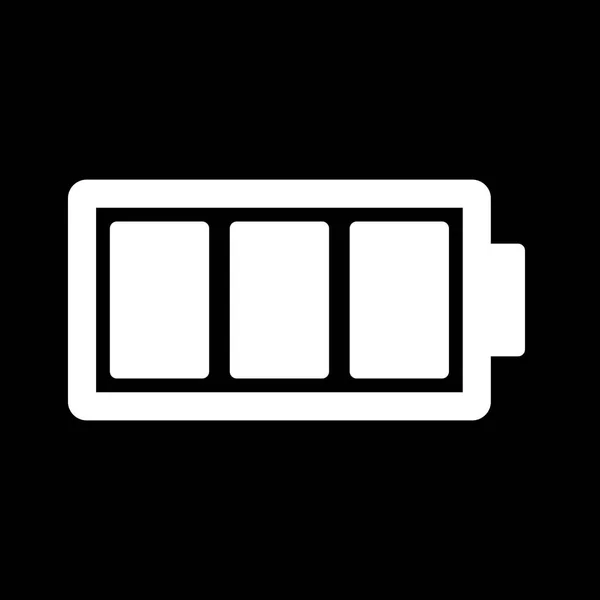 Vector icono de batería completa — Vector de stock