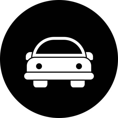 Vektör çizgi film araba simgesi