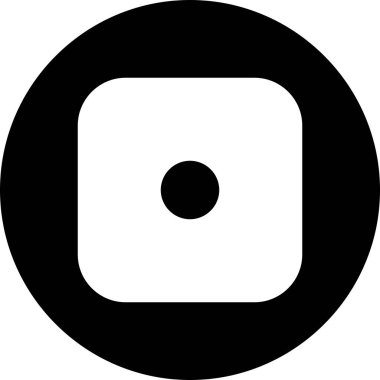 Vektör zar bir simgesi