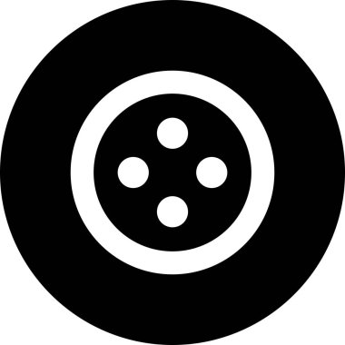 vektör düğme simgesi