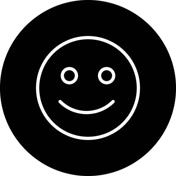 Vektor glücklich Emoticon-Symbol — Stockvektor