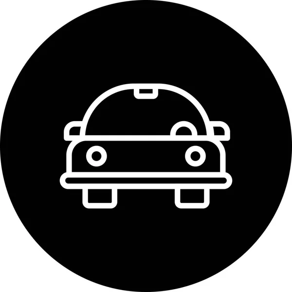 Vector icono del coche de dibujos animados — Vector de stock