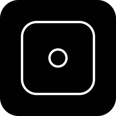 Vektör zar bir simgesi