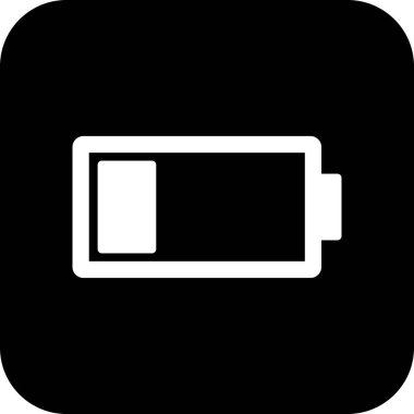 Vektör düşük pil simgesi