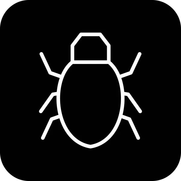 Vector Bug Icon — Stock Vector