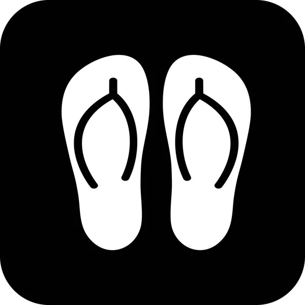 Icona pantofole vettoriali — Vettoriale Stock