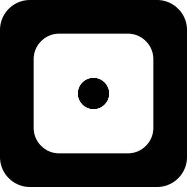 Vektör zar bir simgesi