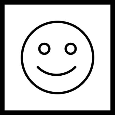 Vektör mutlu ifade simgesi