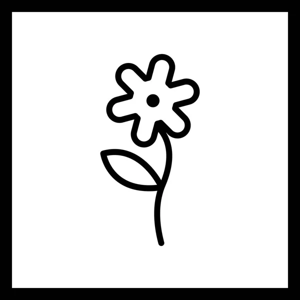 Vektorblumen-Symbol — Stockvektor