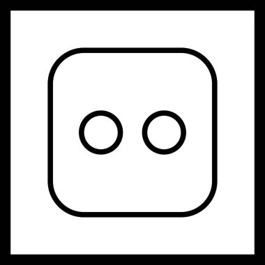 Vektör zar iki simge