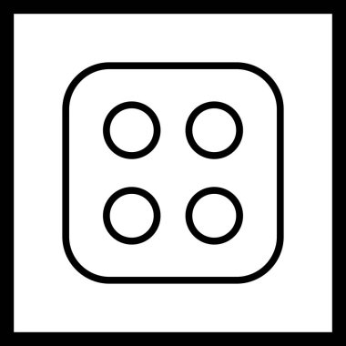 Vektör zar dört kutsal kişilerin resmi