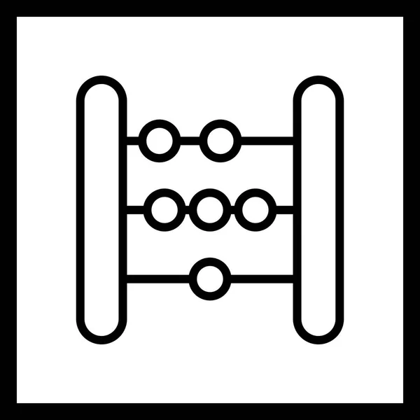 Vektor-Abakus-Symbol — Stockvektor