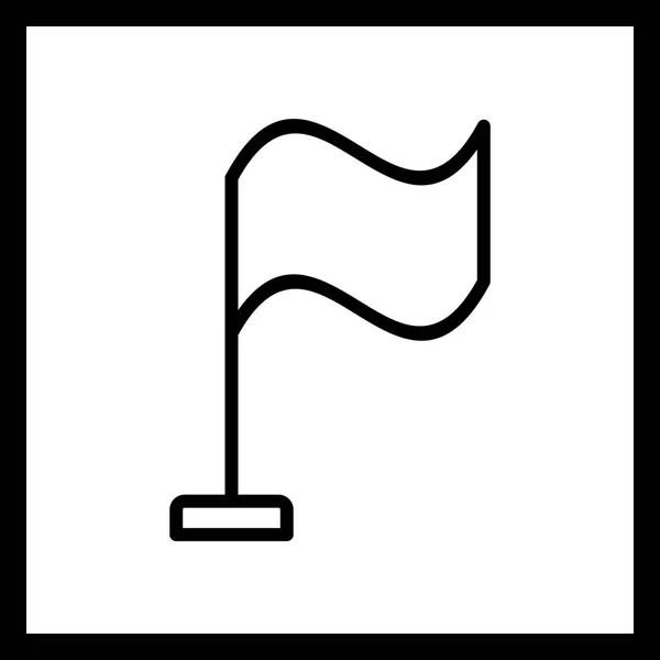 Vektor-Flaggen-Symbol — Stockvektor