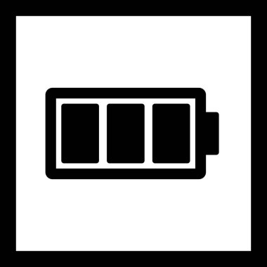 vektör tam dolu pil simgesi