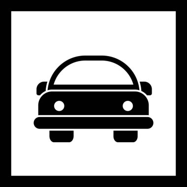 Vektör çizgi film araba simgesi