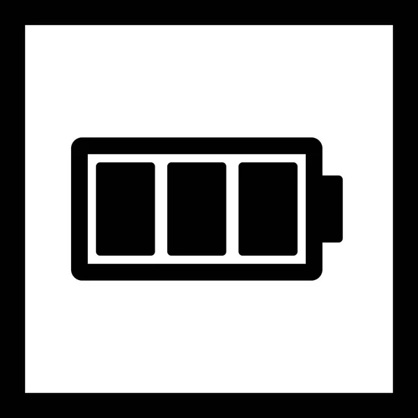 Icône vectorielle batterie complète — Image vectorielle