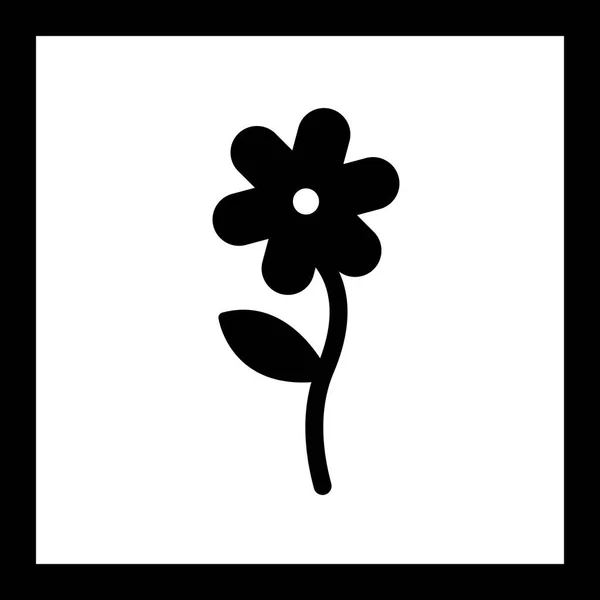 Vektör çiçek simgesi — Stok Vektör