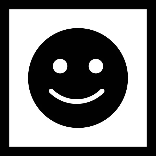 Vector Emoticon feliz icono — Archivo Imágenes Vectoriales