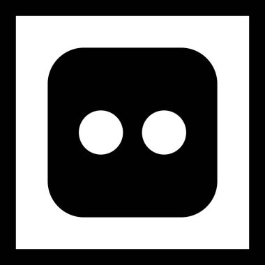 Vektör zar iki simge