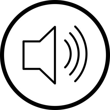 Vektör yüksek ses ayarı simgesi