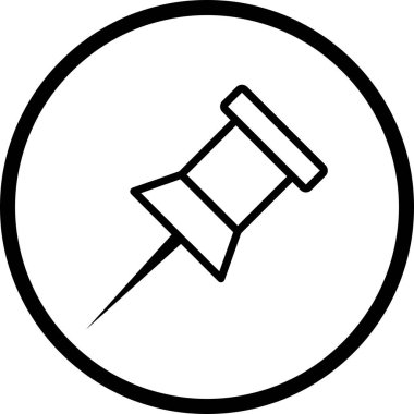 Vektör fark Pin simgesi