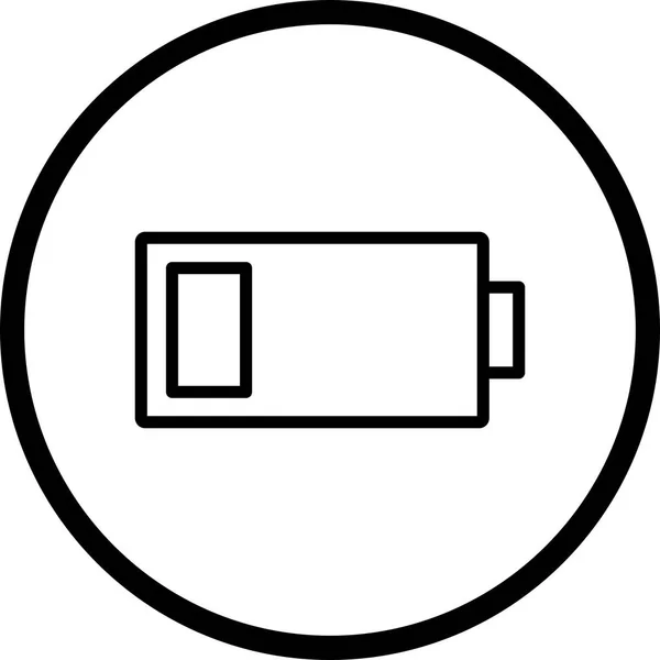 Vector låg batterinivå ikonen — Stock vektor
