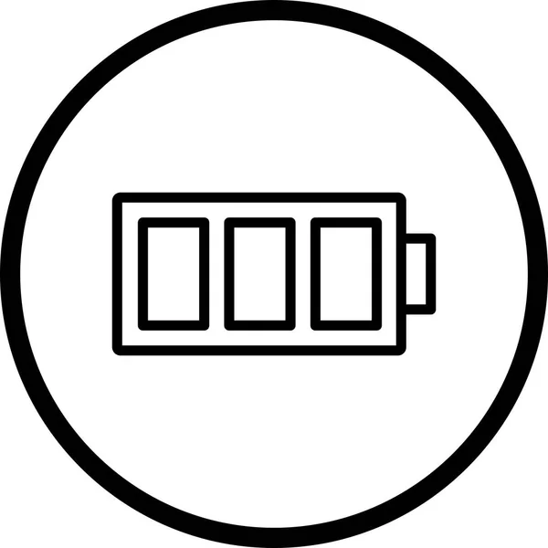 Vektor volle Batterie-Symbol — Stockvektor