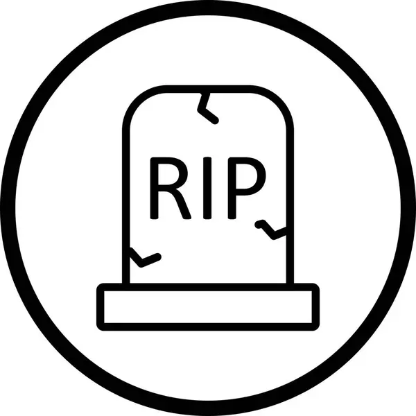 Icono de tumba vectorial — Vector de stock