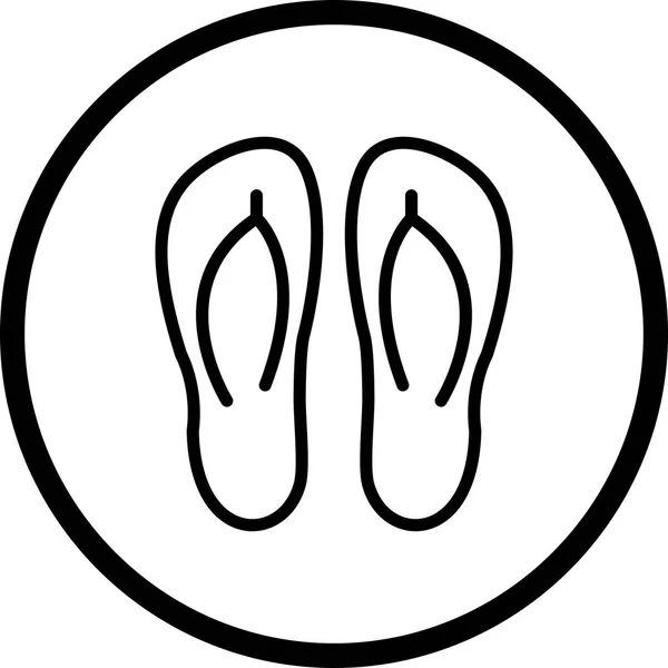 Vector zapatillas icono — Vector de stock