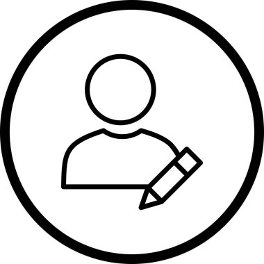 Vektör düzenleme profili simgesinin