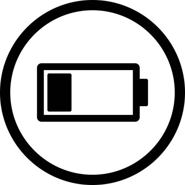 Vektör düşük pil simgesi