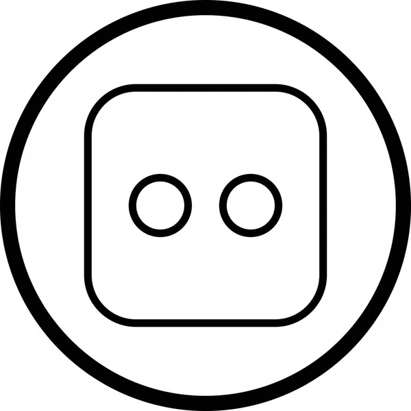 Vektorwürfel mit zwei Symbolen — Stockvektor