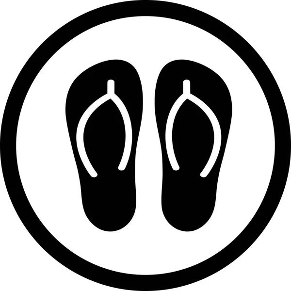 Vector Slippers pictogram — Stockvector