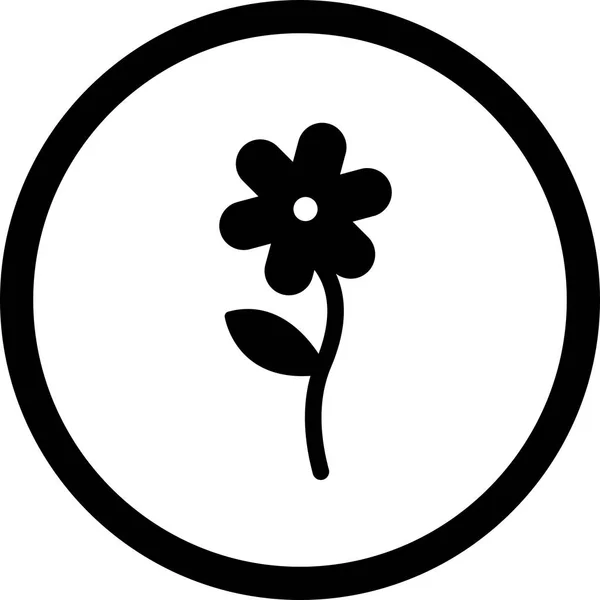 Vektorblumen-Symbol — Stockvektor