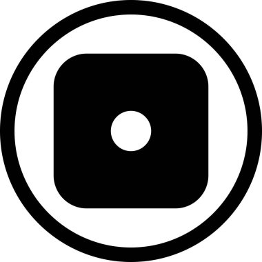 Vektör zar bir simgesi