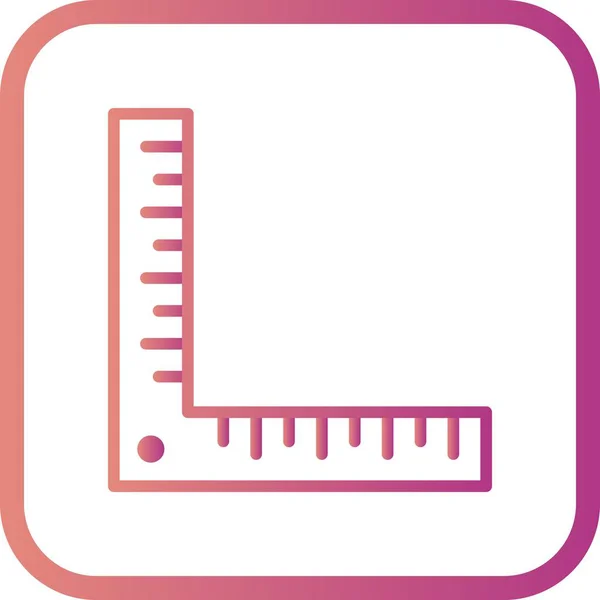 Vector ángulo gobernante icono — Archivo Imágenes Vectoriales