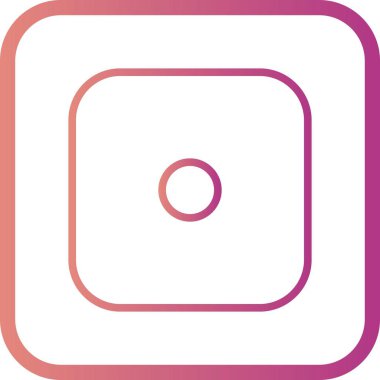 Vektör zar bir simgesi