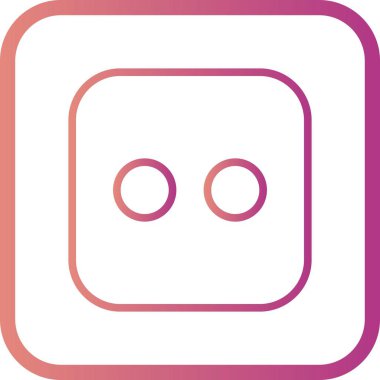 Vektör zar iki simge