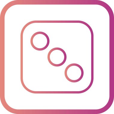 Vektör zar üç simge