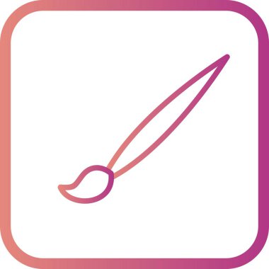 Vektör çizim fırça simgesini