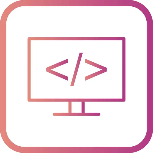 Icono de programación vectorial — Vector de stock