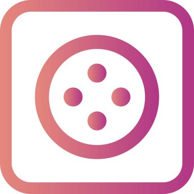 vektör düğme simgesi