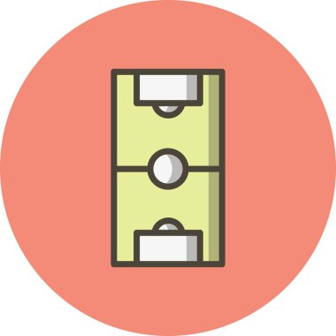 Vektör futbol alan simgesi