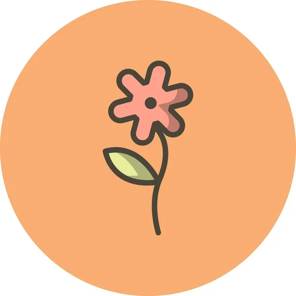 Vector icono de la flor — Archivo Imágenes Vectoriales