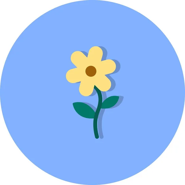 Вектор квітка значок — стоковий вектор